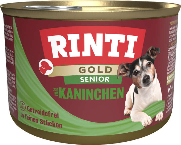 RINTI Hunde-Nassfutter Gold Senior Kaninchen